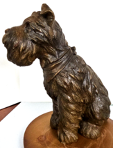 EUC Schnauzer Dog Statue Puppy Cement Sculpture Figure - $109.99