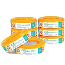 Munchkin Arm and Hammer Diaper Pail Refill Rings 8 Pack Lavender Scent NEW - £31.55 GBP