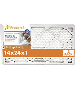 Proairtek AF14241M08SWH Model MERV 8 14x24x1 Air Filter (Pack of 2) - £26.72 GBP