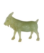 Jade Goat Carving Figurine Light Green Standing *Repaired* - $85.00