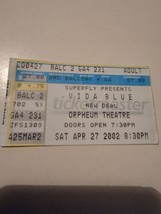 Vintage Concert Ticket 2002 Superfly Presents Vida Blue Band Portland Oregon - £15.45 GBP