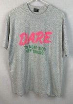 Vintage DARE T Shirt Single Stitch Keep Kids Off Drugs Promo Tee XL USA 80s 90s - £39.50 GBP