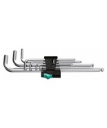 Wera Metric Hex-Plus Chrome Plated Long Arm L-Key Set (9-Piece Set) - $55.60