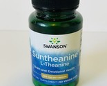 Swanson L-Theanine - Double Strength 200 mg 60 Veggie Capsules Exp 10/2025 - $18.71