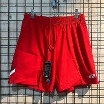 Yonex 21S/S Men&#39;s Badminton Shorts Sports Pants Red [100/US:S] NWT 211PH001M - £28.79 GBP