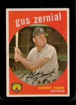 Vintage Baseball Card Topps 1959 #409 Gus Zernial Detroit Tigers Outfield Wb - £8.34 GBP
