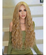 Blonde weavy wig, blonde curly wig, blonde wig with waves, blonde wig wi... - $48.02 CAD