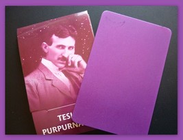 Tesla Purple Plate - Positive Energy - 2.9 x 4.5&quot; (7.3 x 11.4 cm) - Original - $28.79