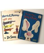 Dr Seuss 2 Books Marvin K Mooney Will You Please Go Now &amp; It&#39;s Not Easy ... - $13.95