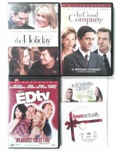 Lot of 5 Romantic Comedy DVDs Love Actually The Holiday EDtv In Good Company - £17.53 GBP