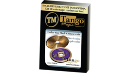 Dollar Size Shell Chinese Coin (Purple) by Tango Magic (CH028) - $28.70