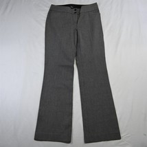 LOFT 6 Gray Herringbone Julie Bootcut Stretch Trouser Career Womens Dress Pants - £17.56 GBP