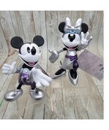 Disney 100th Anniversary Mickey &amp; Minnie Mouse 6&quot; Statue / Figures Set o... - $514.60 MXN