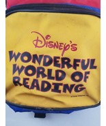 Vintage Disney Mickey Mouse Backpack Wonderful World of Reading 2 Compar... - £25.73 GBP