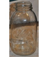 One Vintage Kerr "Self Sealing" Mason Reg. U.S. Pat. Off. 1/2 Gal Jar - £18.71 GBP