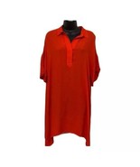 Lumiere red gauze tunic or dress Women’s Size M Medium - $15.98