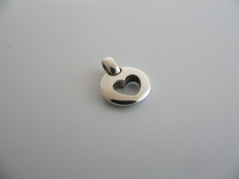 Tiffany &amp; Co Heart Charm Silver Stencil Cut Out Love Pendant Love Gift B... - £154.65 GBP