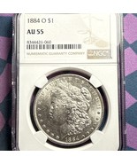 1884 O Morgan Silver Dollar - NGC AU55 - New Orleans Mint - Super Luster... - $1,303.72 MXN