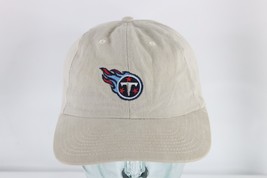 Vintage NFL Tennessee Titans Football Adjustable Cotton Dad Hat Cap Beige - £19.74 GBP