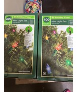 800 Multi colored Mini Lights Brand new in Box Green wire Holiday Time - £35.03 GBP