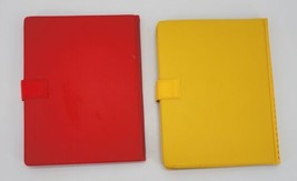 1999 Vintage Pokémon Yellow Bulbasaur and Red Charmander Card Holder Binder Snap - $118.75