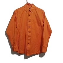 Ariat Womens Blouse Sz Small Petite Cowgirl Button Down Shirt Orange Western - £20.81 GBP