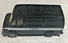 Vintage Moisto Mercedes Van 307D LAPD Black 1/64 Scale China - $7.43