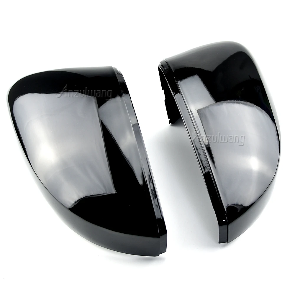 2 pieces For  VW  6R 6C ABS Side Rear view Mirror Cover Caps  T Black - £81.44 GBP