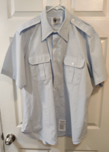 Us Military Regulation Dress Blue Short Sleeve Shirt Mens 18 Propper - £16.84 GBP