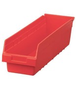 Akro-Mils 30094Red Shelf Storage Bin, Red, Plastic, 23 5/8 In L X 6 5/8 ... - £24.28 GBP
