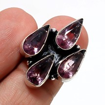 Pink Amethyst Handmade Fashion Ethnic Gifted Ring Jewelry 8.50&quot; SA 6367 - £4.78 GBP