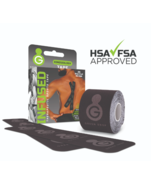 Kinesiology Tape Green Drop Black 2x10&quot; NonSterile MPN: KIN-1456 Case of 20 - $68.31 CAD