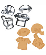 American Football Set of 4 Cookie Cutters | Football helmet | jersey | N... - $4.99+