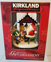 Kirkland Signature Santa Elf Reindeer Prancer Ornament Nib CB1649 1998 Vintage - £5.34 GBP