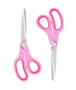 Pink Scissors For Office Home School Craft Sewing Fabric Supplies, 8 Inc... - £15.72 GBP