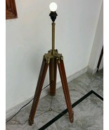 Tripod Lamp Stand Wooden Antique Designer Marine Floor Lamps Maritime Decor - $2,341.26 MXN