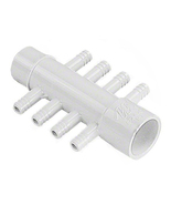 Waterway 672-4340B 1&quot; S x 1&quot; SPG 8-Port 0.38&quot; Ribbed Barbs Manifold - $20.70 CAD