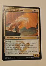 Enduring Scalelord Dragons of Tarkir Regular Gold Green White Dragon Fly... - $1.38