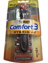 BIC Hybrid3 Comfort Mens Triple Blade Disposable Razor 6-Count NEW in Box - £5.05 GBP