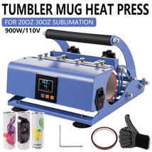 Tumbler Heat Press Machine Mug Press For 11Oz-30Oz Straight Tumblers Sub... - £120.88 GBP