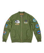 TUSKEGEE AIRMEN BOMBER JACKET  Lightweight Olive Green Intage-style Embr... - €137,13 EUR