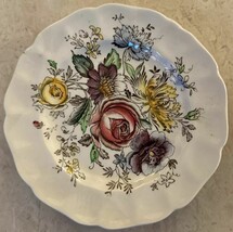 Johnson Brothers Sheraton 6-1/4&quot; Floral Bread &amp;Butter Plate Set Of (4) V... - $25.49 CAD