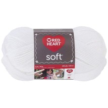 Red Heart Soft Yarn, White - £14.21 GBP