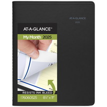 AT-A-GLANCE QuickNotes 2025 Monthly Planner Black Large 8 14 x 11 - Monthly - $32.66