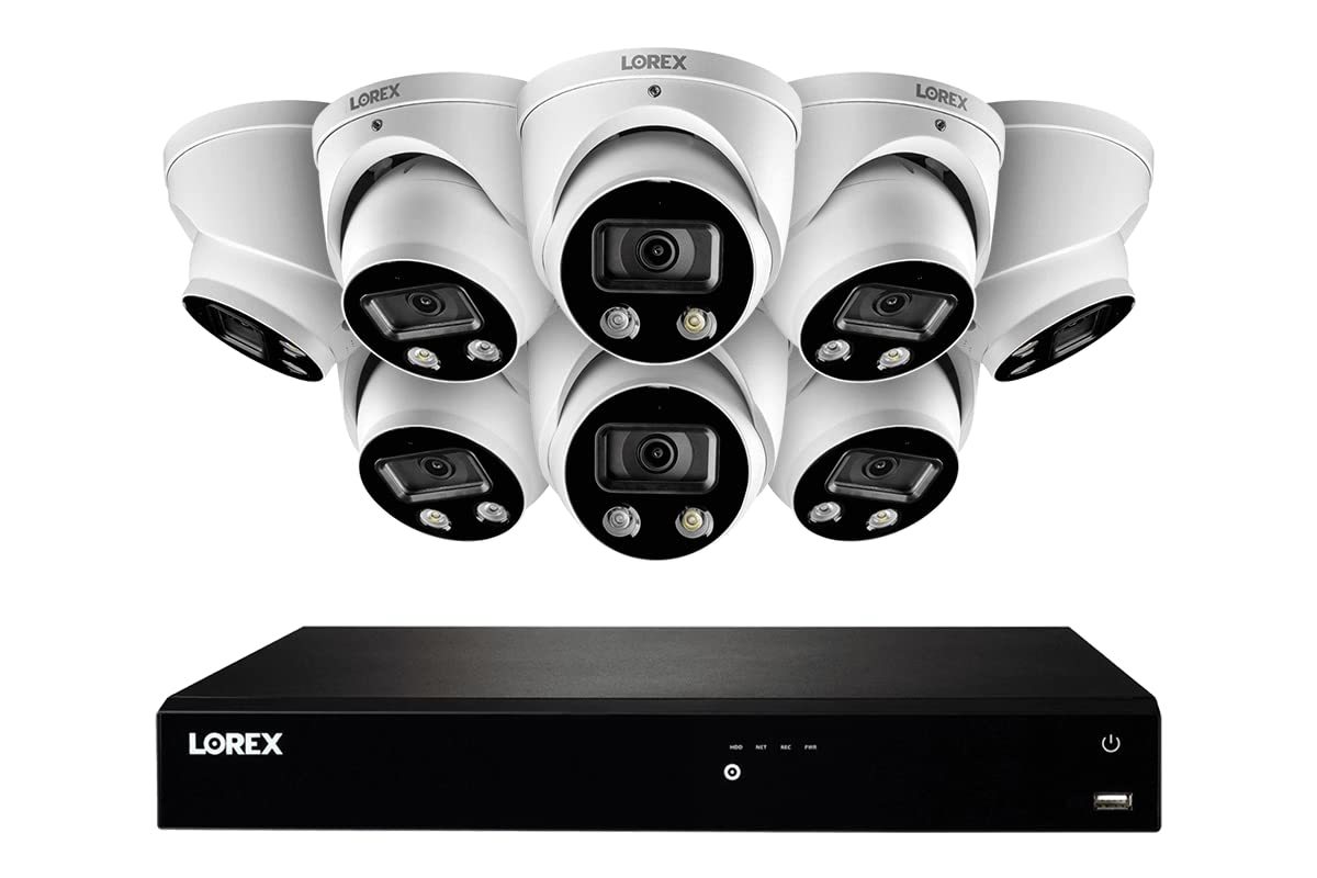 Primary image for 16-Channel 4K Ultra HD Fusion NVR IP System with Smart Deterrence Dome Cameras 8