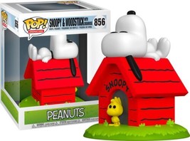 Peanuts Snoopy &amp; Woodstock with Doghouse Deluxe Vinyl POP Figure #856 FUNKO NIB - £30.43 GBP