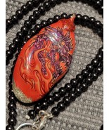 Stone Necklace,mixed graphics;Chinese Tiger/Dragon.C.2021 - $27.57 CAD