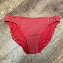 MICHAEL Michael Kors Classic Bikini Swim Bottoms Red Hanging Logo Size 1... - $23.76