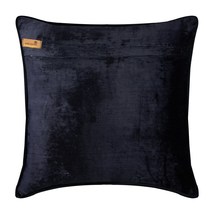 Designer 16 x 16 inch Striped Blue Velvet Throw Pillow Covers, Electric Stripes - £20.86 GBP+