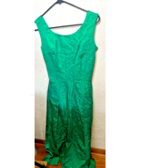 Green 1950s Party Dress Sleeveless - £18.34 GBP